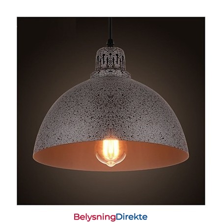 Vintage Metalldot-Anhengslampe Med Én Lyskilde