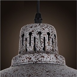 Vintage Metalldot-Anhengslampe Med Én Lyskilde