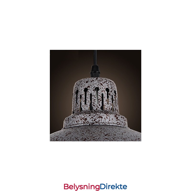 Vintage Metalldot-Anhengslampe Med Én Lyskilde