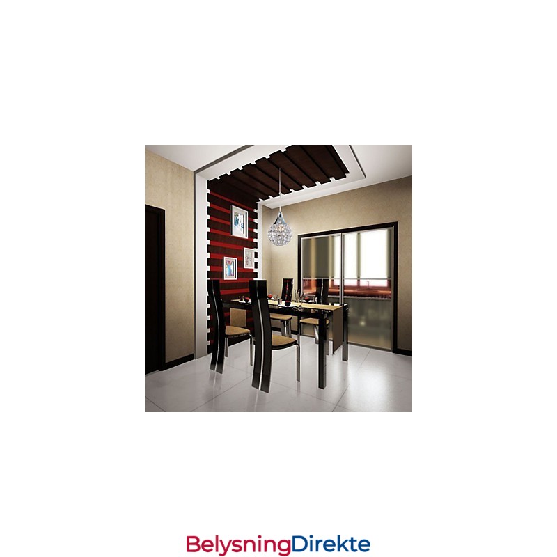 G9 Pendellampe Krystall Moderne Samtids Metall