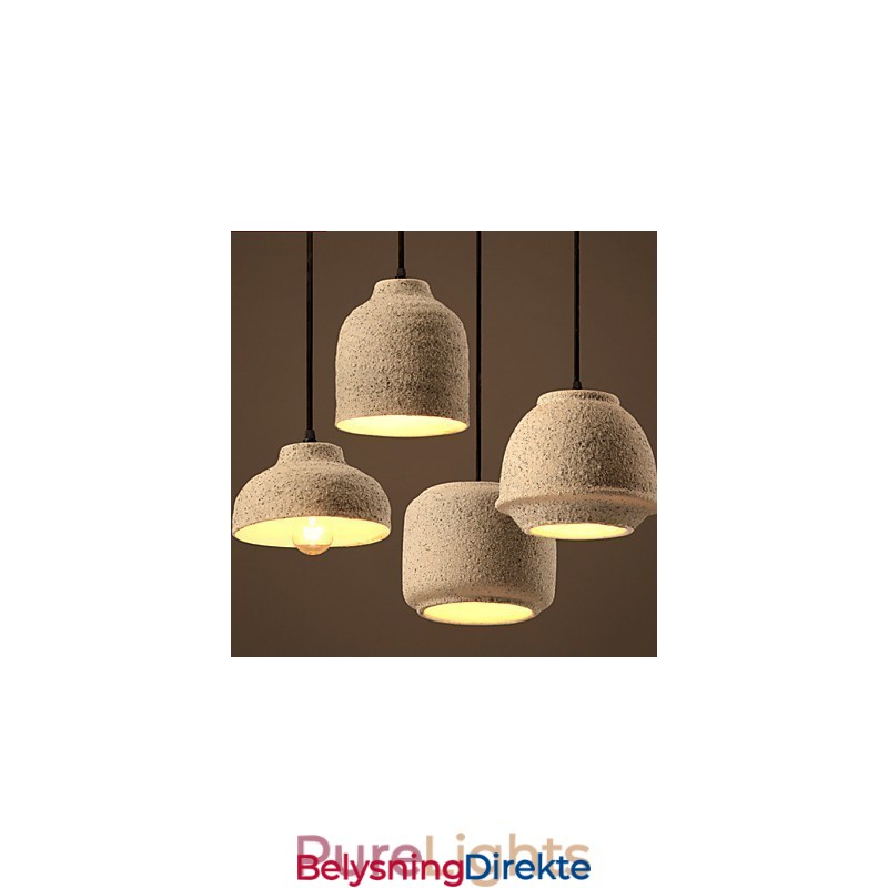 Nordisk Kreativ Kunst Fargesand Keramisk Lysekronelampe