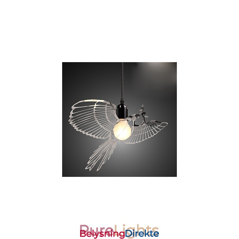 Kreativ Moderne Motedekorasjon Rustfritt Stål Fugl Fugl Droplight Lampe