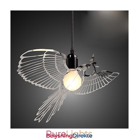 Kreativ Moderne Motedekorasjon Rustfritt Stål Fugl Fugl Droplight Lampe