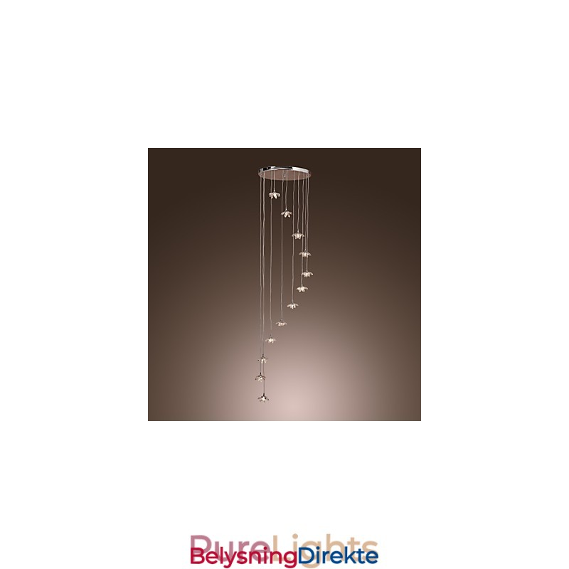 Moderne, Moderne Krystall, Mini-Stil, Krommetallpendellampe