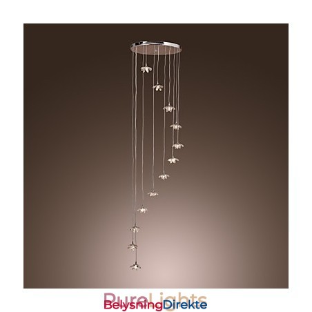 Moderne, Moderne Krystall, Mini-Stil, Krommetallpendellampe