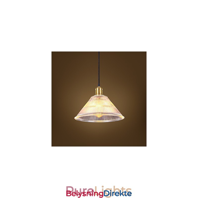 Kontraktert Amerikansk Landlig Industriell Glass Retro Droplight Falls-Lampe