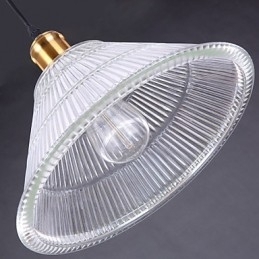 Kontraktert Amerikansk Landlig Industriell Glass Retro Droplight Falls-Lampe