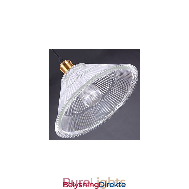 Kontraktert Amerikansk Landlig Industriell Glass Retro Droplight Falls-Lampe