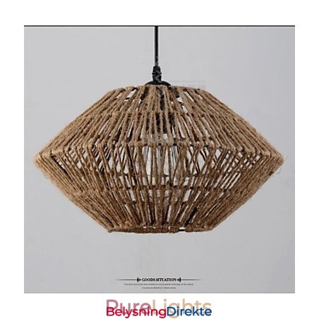 Vintage Taulaget Pendellampe Med Én Lyskilde