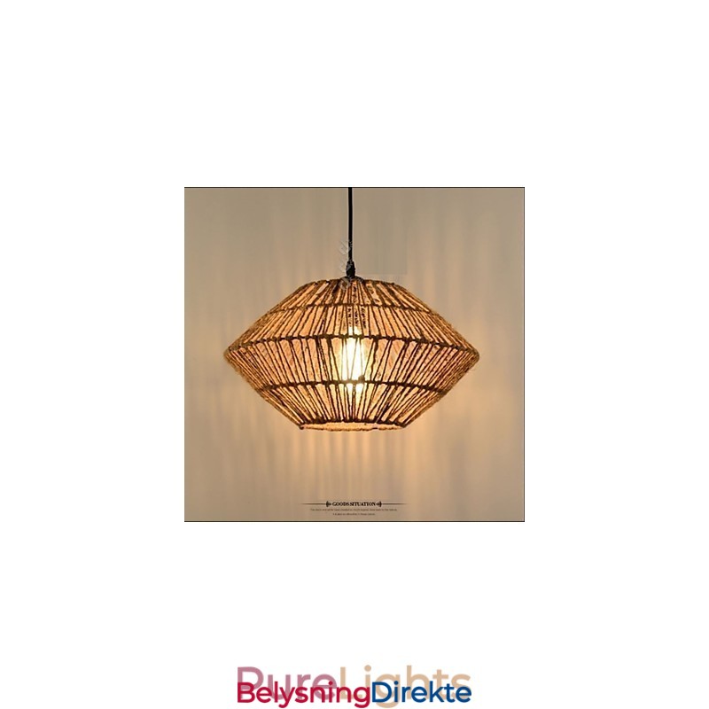 Vintage Taulaget Pendellampe Med Én Lyskilde