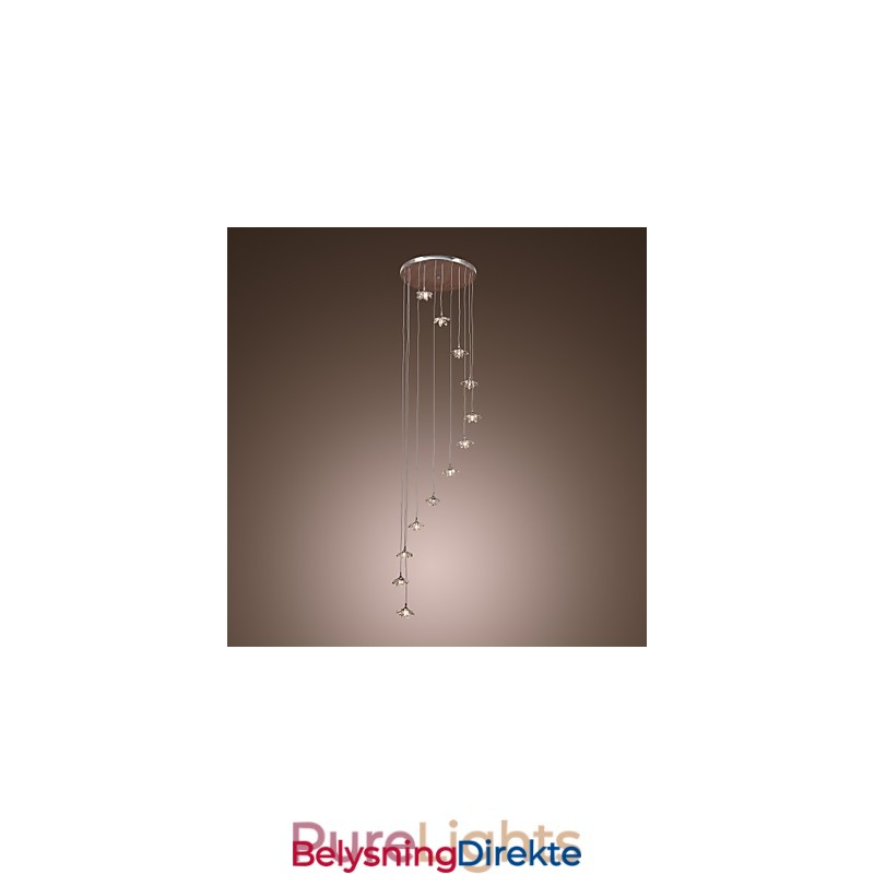 Moderne, Moderne Krystall, Mini-Stil, Krommetallpendellampe