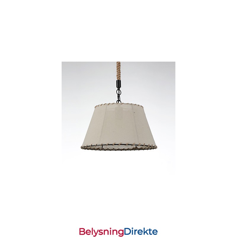 1 Lys Pendellamper Vintage Stil Industristil Gul Stoff Og Metall Dråpelampe