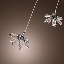 Moderne, Moderne Krystall, Mini-Stil, Krommetallpendellampe