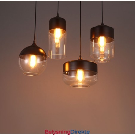 Nordic Creative Stair Shops Kunstlysekrone I Smijern I Glass