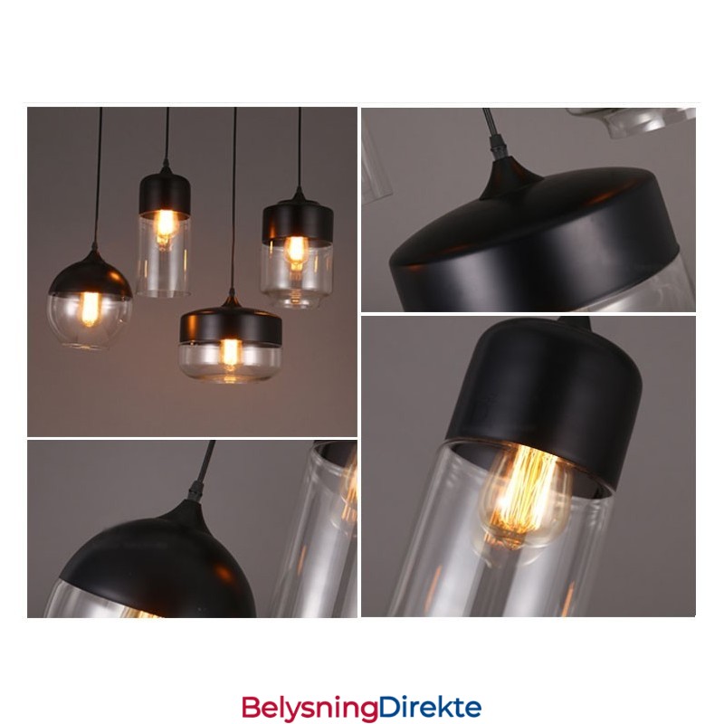 Nordic Creative Stair Shops Kunstlysekrone I Smijern I Glass