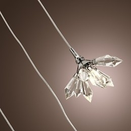 Moderne, Moderne Krystall, Mini-Stil, Krommetallpendellampe