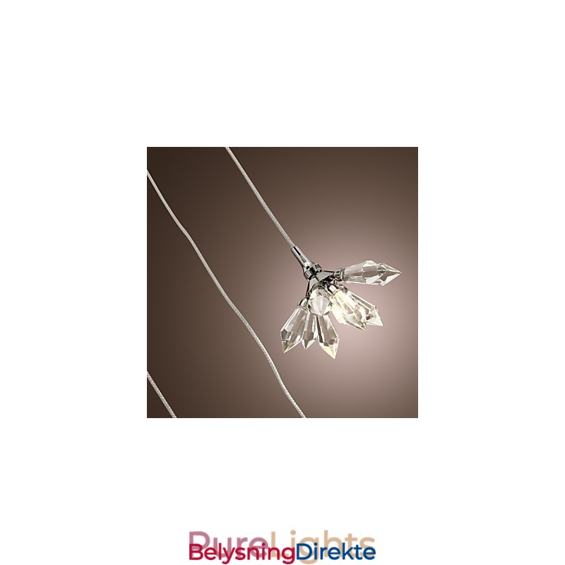 Moderne, Moderne Krystall, Mini-Stil, Krommetallpendellampe