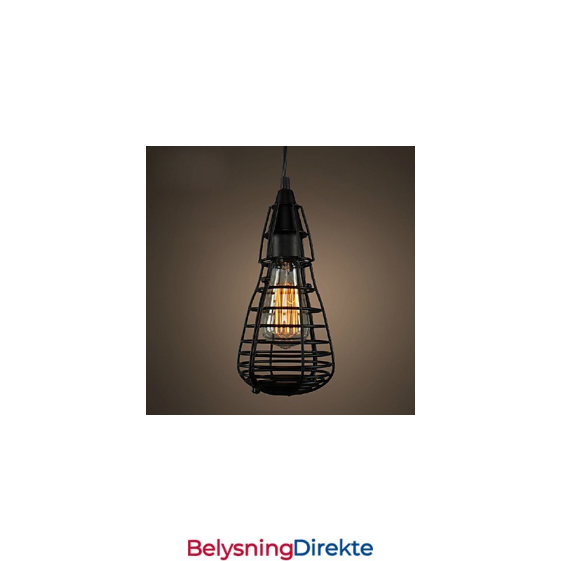 Amerikansk Industriell Kreativ Restaurering Av Gamle Metoder Smijernsburlampe Med Ett Hode