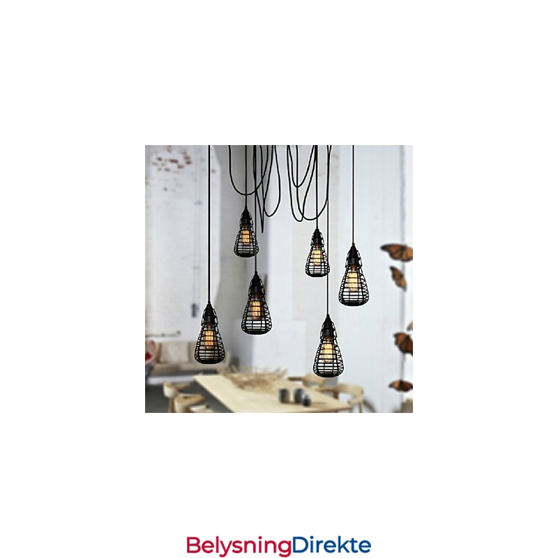 Amerikansk Industriell Kreativ Restaurering Av Gamle Metoder Smijernsburlampe Med Ett Hode