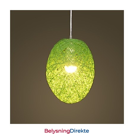 Moderne Landlig Cany Art Vevd Rotting Enkelthodet Droplight-Lampe