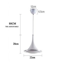 Trompet Anhengslampe Droplight Akryl Lysekrone