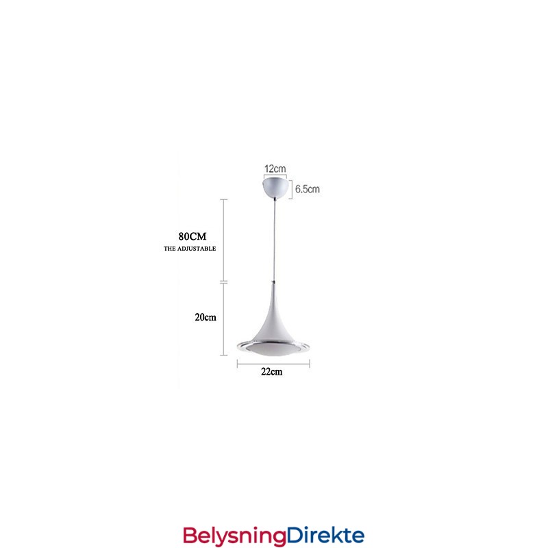 Trompet Anhengslampe Droplight Akryl Lysekrone