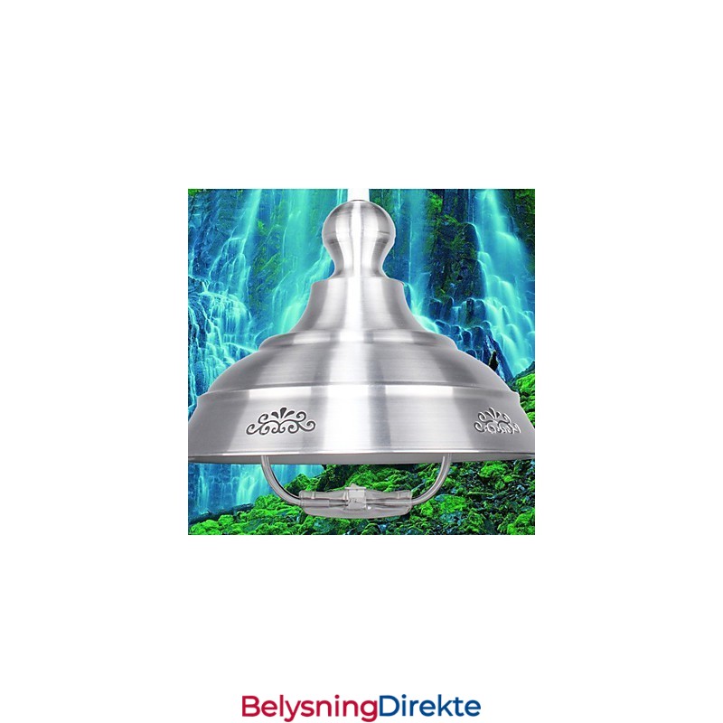 Nordisk Liten Dråpeformet Lysekrone I Farget Glass Som Gjenoppretter Gamle Skikker