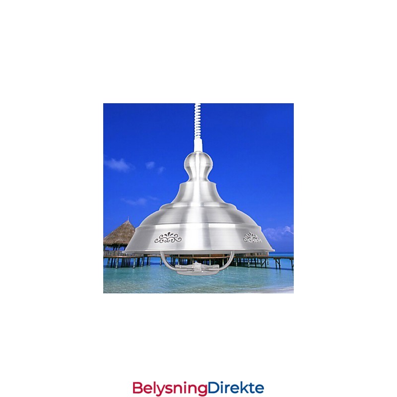 Nordisk Liten Dråpeformet Lysekrone I Farget Glass Som Gjenoppretter Gamle Skikker