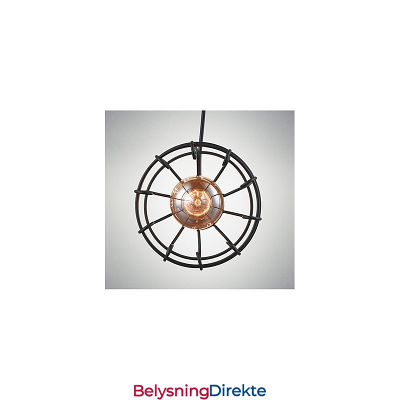 Edison Vintage Light Pendellampe Lysekrone Bur Lampeskjerm