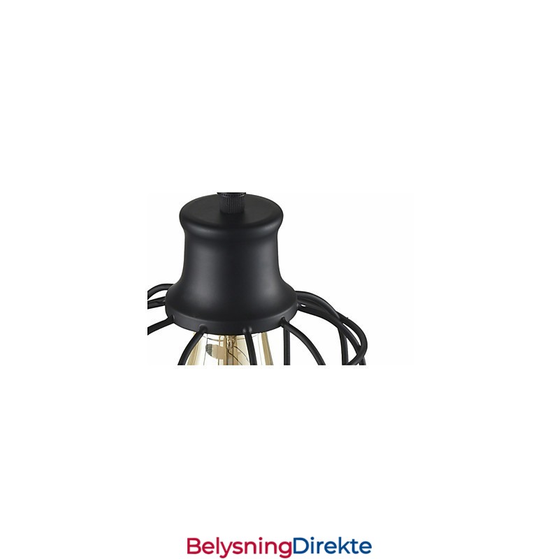 Edison Vintage Light Pendellampe Lysekrone Bur Lampeskjerm