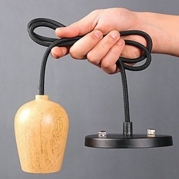 Landlig Ministil Andre Tre Bambus Pendellampe Garasje