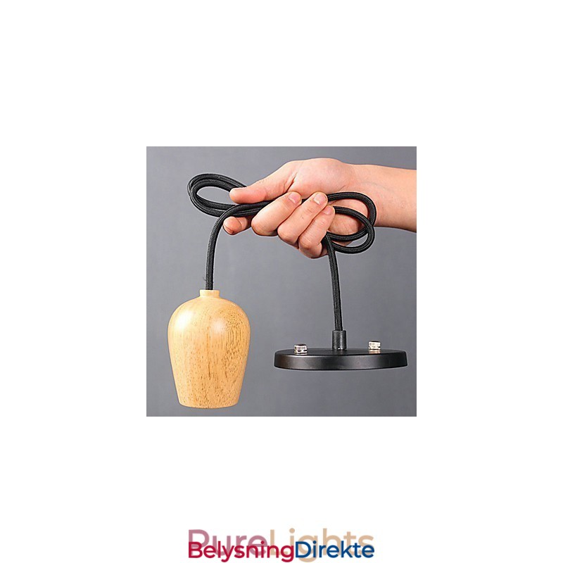 Landlig Ministil Andre Tre Bambus Pendellampe Garasje