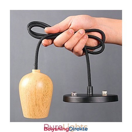 Landlig Ministil Andre Tre Bambus Pendellampe Garasje