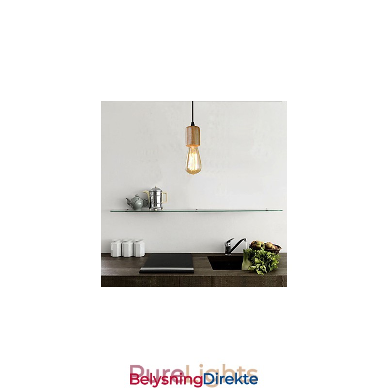 Pendellamper Tradisjonell Klassisk Vintage Retro Landlig Garasje Tre Bambus