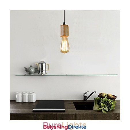 Pendellamper Tradisjonell Klassisk Vintage Retro Landlig Garasje Tre Bambus