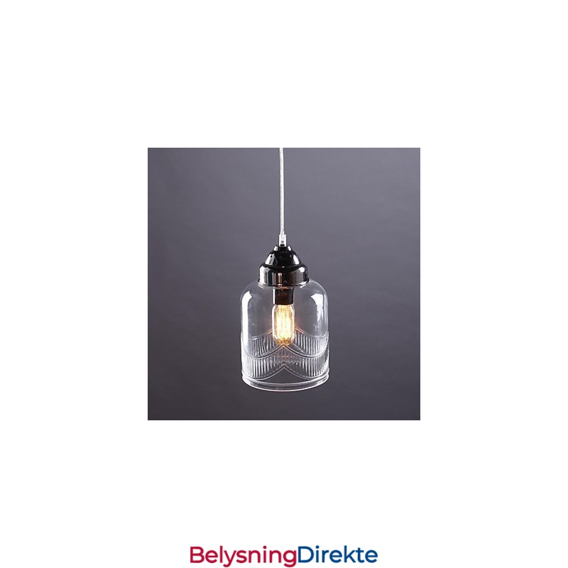 Moderne Samtids Tradisjonell Klassisk Vintage Lanterne Landlig Nikkel Glass Pendellampe Spisestue