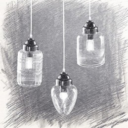 Moderne Samtids Tradisjonell Klassisk Vintage Lanterne Landlig Nikkel Glass Pendellampe Spisestue