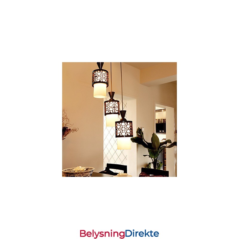 Moderne Kinesisk Stil Klassisk Heltre Tromme Kreativ Enkelthodet Droplight Lampe Lys