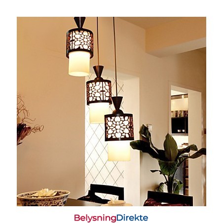 Moderne Kinesisk Stil Klassisk Heltre Tromme Kreativ Enkelthodet Droplight Lampe Lys