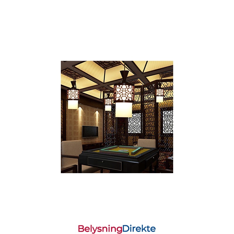 Moderne Kinesisk Stil Klassisk Heltre Tromme Kreativ Enkelthodet Droplight Lampe Lys