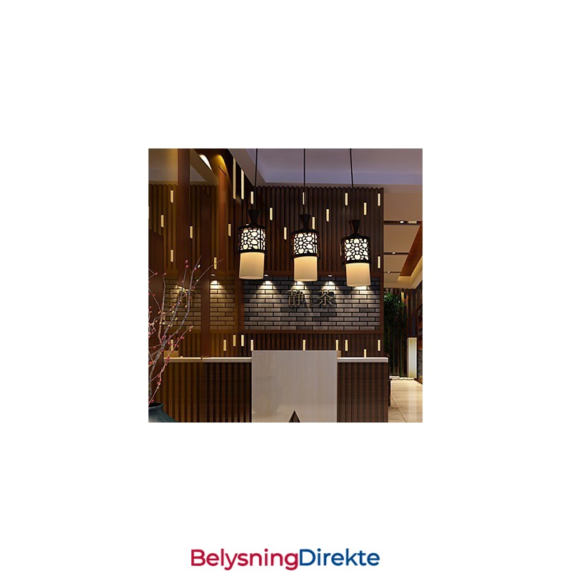 Moderne Kinesisk Stil Klassisk Heltre Tromme Kreativ Enkelthodet Droplight Lampe Lys