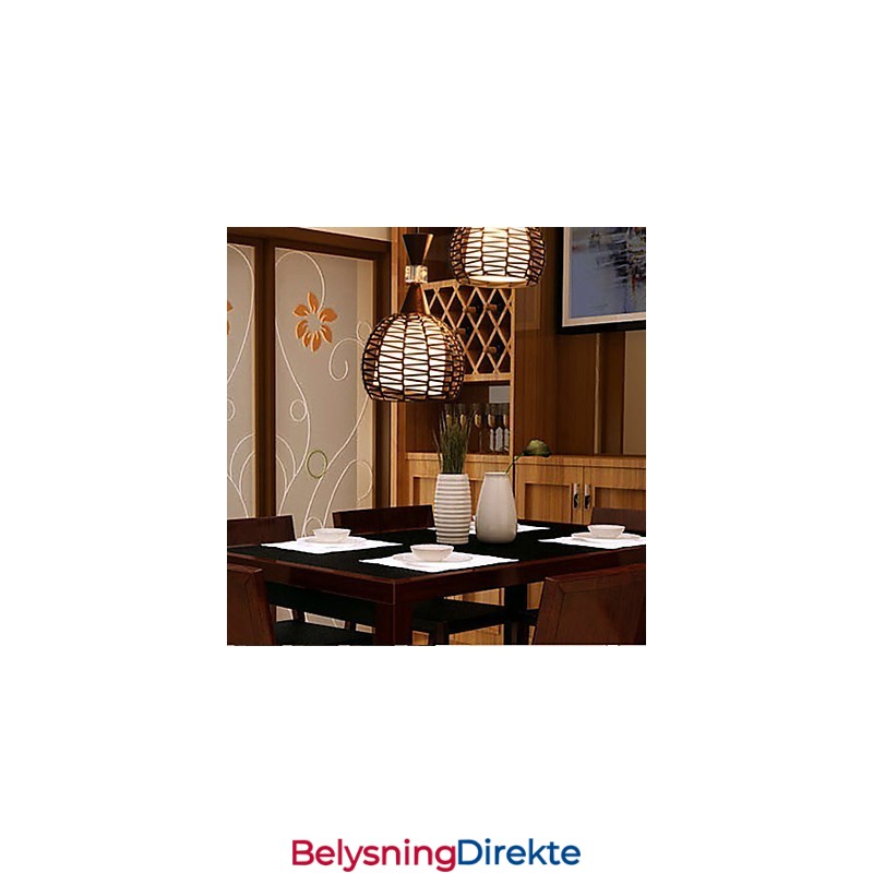 Landlig Cany Art Veving Klassisk Kontraktert Droplight Lampelys