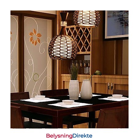 Landlig Cany Art Veving Klassisk Kontraktert Droplight Lampelys