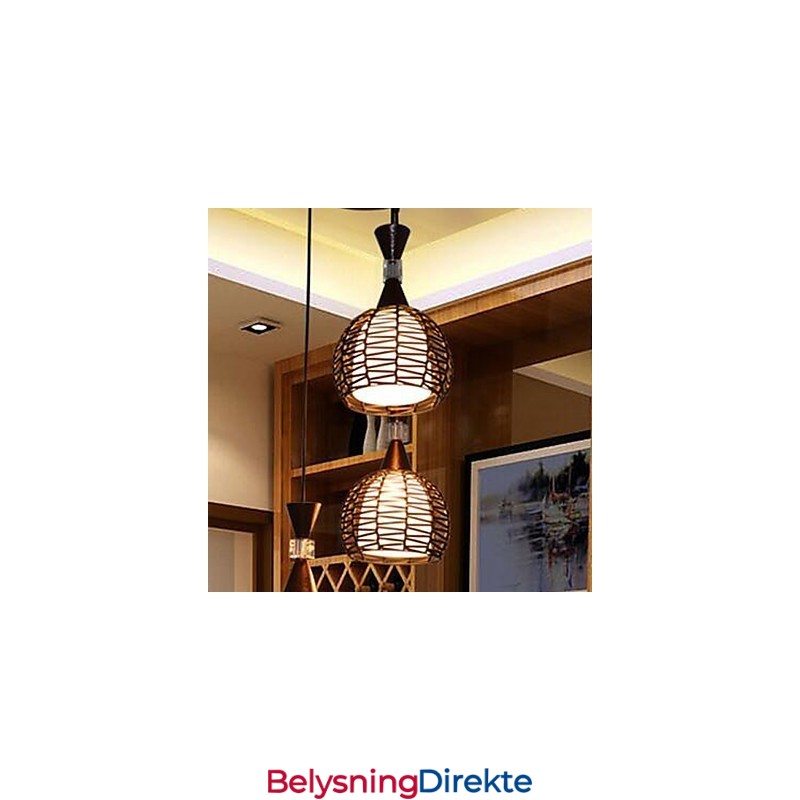 Landlig Cany Art Veving Klassisk Kontraktert Droplight Lampelys