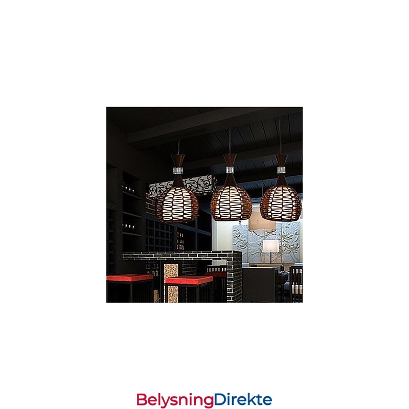 Landlig Cany Art Veving Klassisk Kontraktert Droplight Lampelys