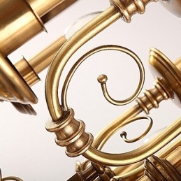 Lysekrone Tradisjonell Klassisk Rustikk Lodge Metall