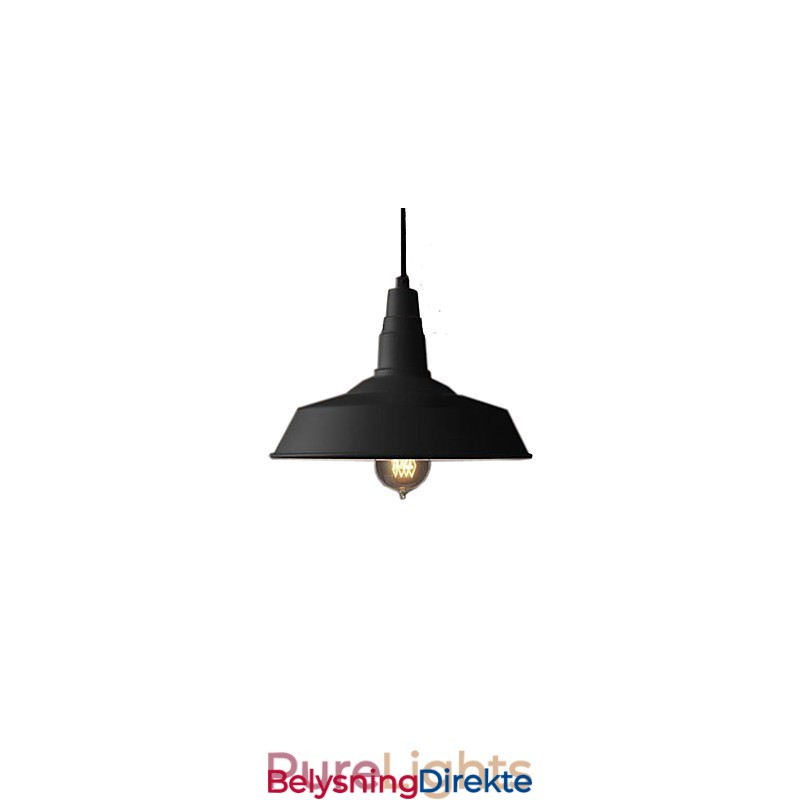 Vintage Maleri Metall Pendellampe