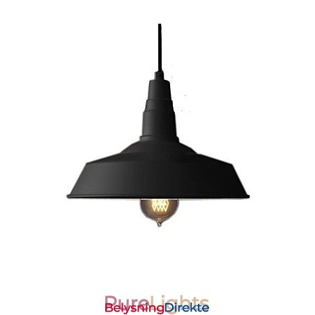 Vintage Maleri Metall Pendellampe