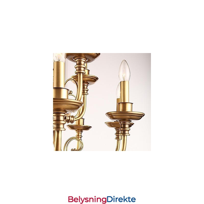 Lysekrone Tradisjonell Klassisk Rustikk Lodge Metall