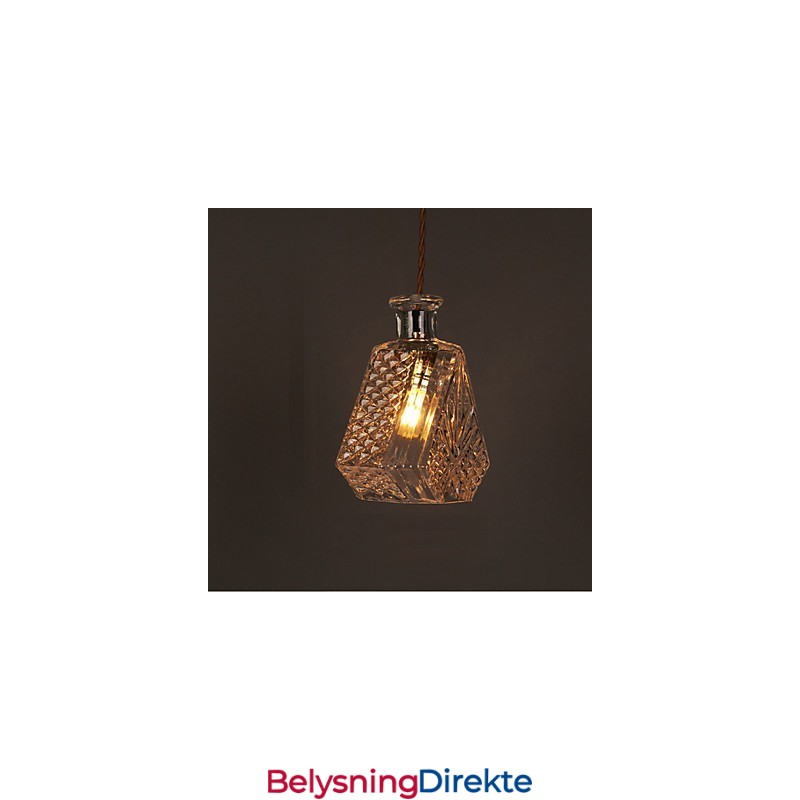 Romantisk Flaske Kreativ Utskåret Kunstglass Lysekrone Lys Anhengslampe